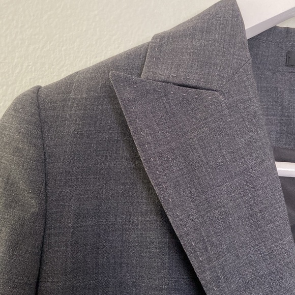 Express Wool Blazer Jacket Charcoal Women’s Size 4 - Picture 4 of 15